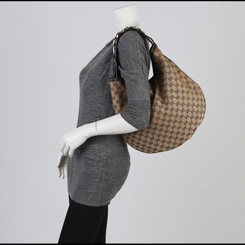 Gucci Monogram Large Wave Hobo